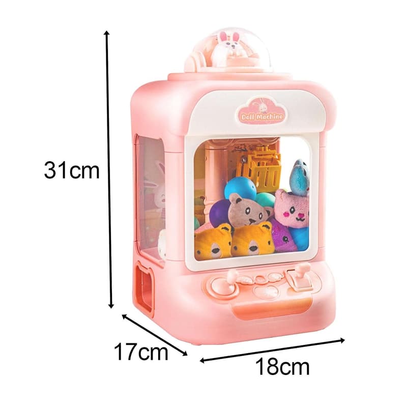 Spielzeuggreifmaschine für Kinder mit Kapselpuppen, Rosa B