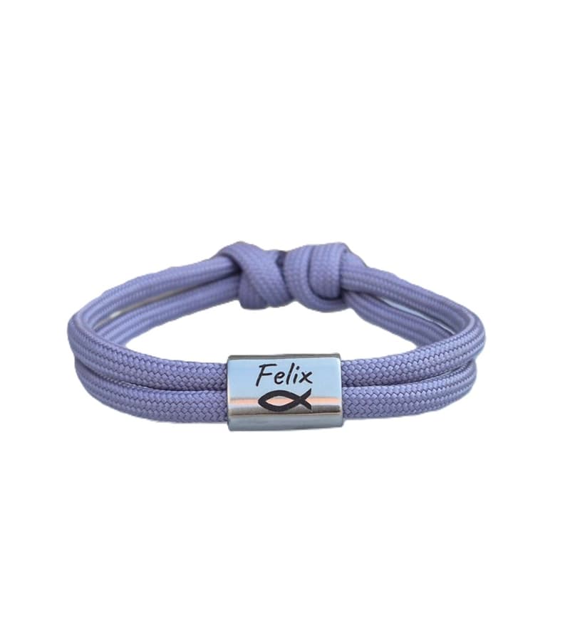 Personalisierte Gravur-Armbänder mit Namen für Taufe und Kommunion