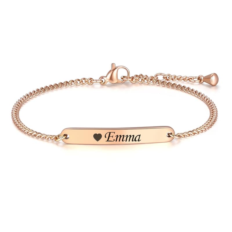 Personalisiertes Gravur-Armband für Frauen – Silber, Gold, Roségold