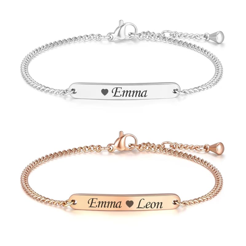 Personalisiertes Gravur-Armband für Frauen – Silber, Gold, Roségold