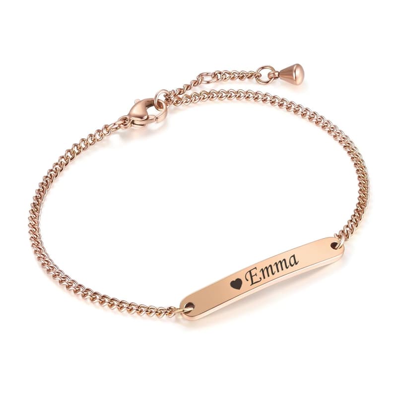 Personalisiertes Gravur-Armband für Frauen – Silber, Gold, Roségold