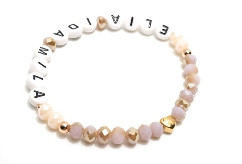 Namensarmband in Roségold für persönliche Geschenke