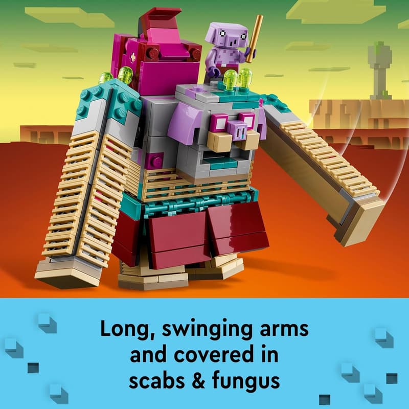 LEGO Minecraft 21257 - Legends Showdown mit dem Verschlinger (420 Teile)