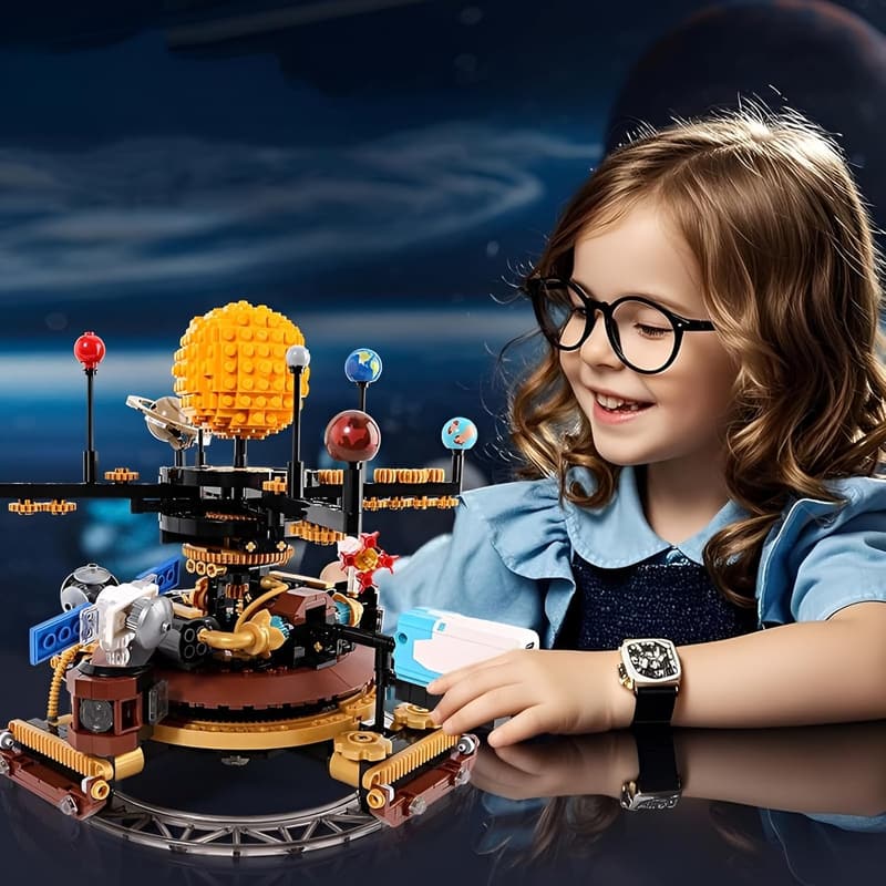 Sonnensystem Modellset mit 9 Planeten, STEM Lernspielzeug für Kinder