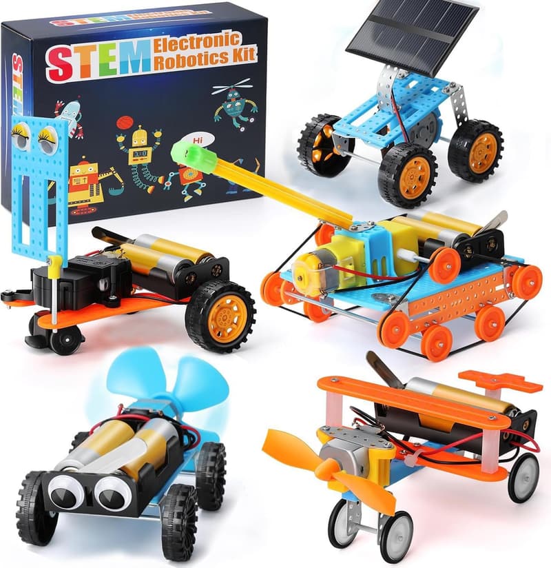 STEM Roboterbaukasten für Kinder – 5-in-1 Experimentierkasten