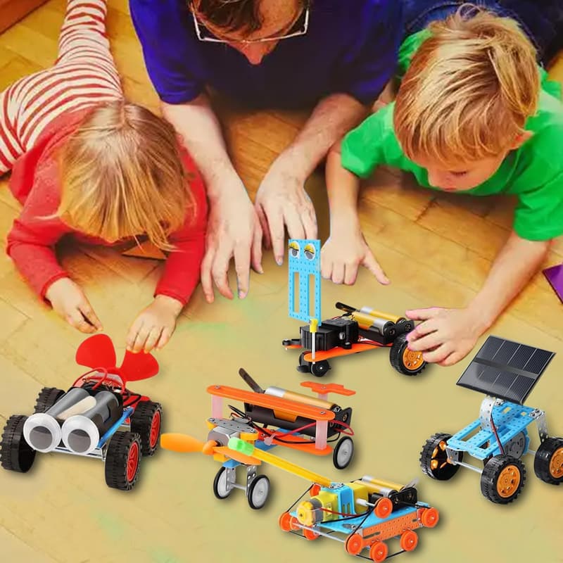 STEM Roboterbaukasten für Kinder – 5-in-1 Experimentierkasten
