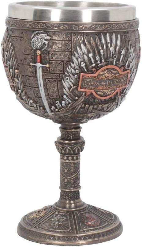 Kelch aus dem Eisernen Thron, 17 cm, bronze, für Sammler