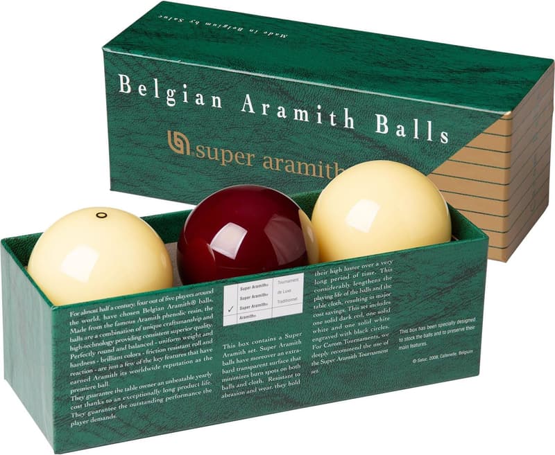 Super Aramith Dunkelrotes Billardset