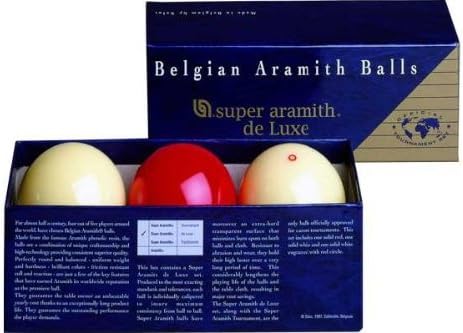 Aramith Karambol-Billardkugeln De Luxe, 61,5 mm