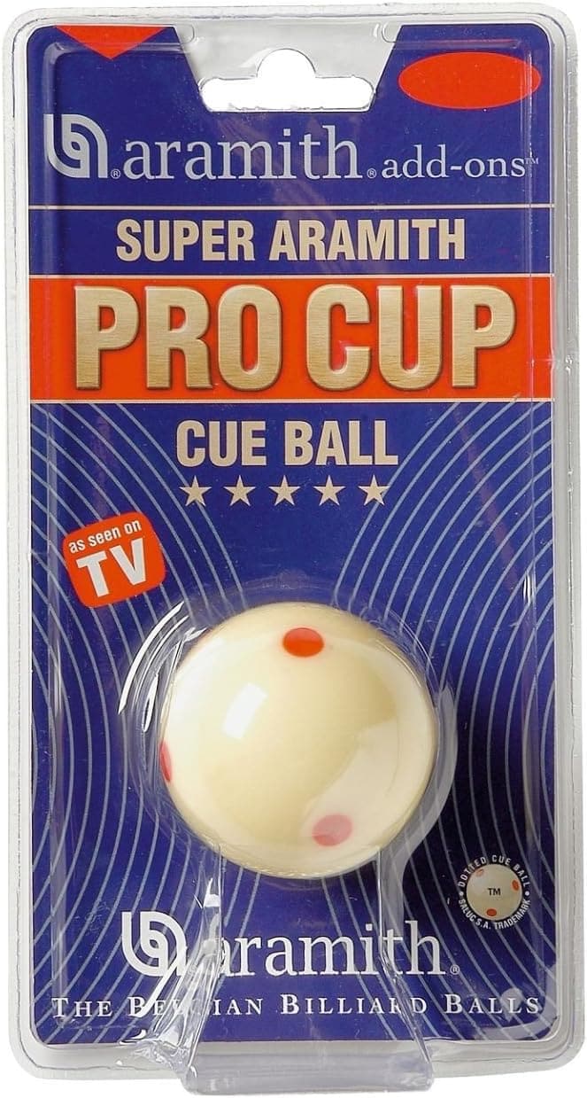 Aramith Pro TV-Sup Spielball für Pool, 57,2 mm, weiß