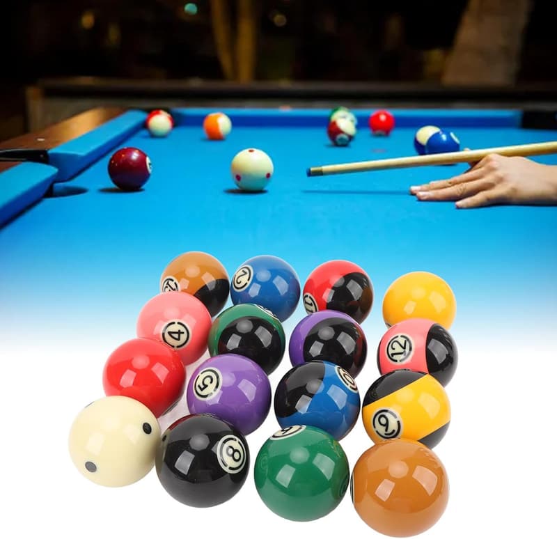 Professionelles 16-teiliges Billardkugel-Set aus Harz (5,72 cm)