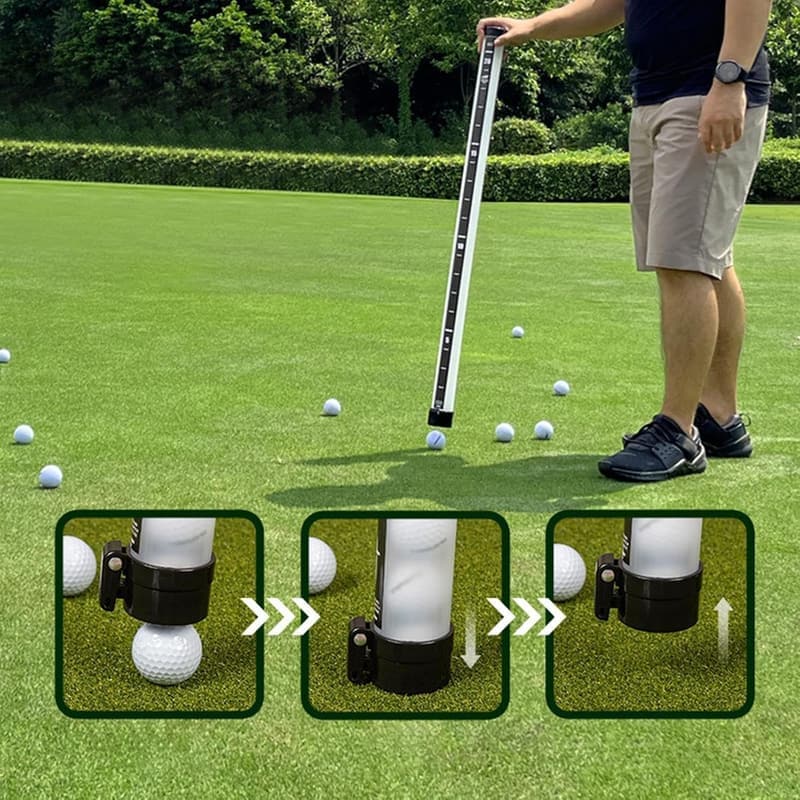 Golfball-Retriever für Golfer, professionelles Sammelrohr für 21 Bälle