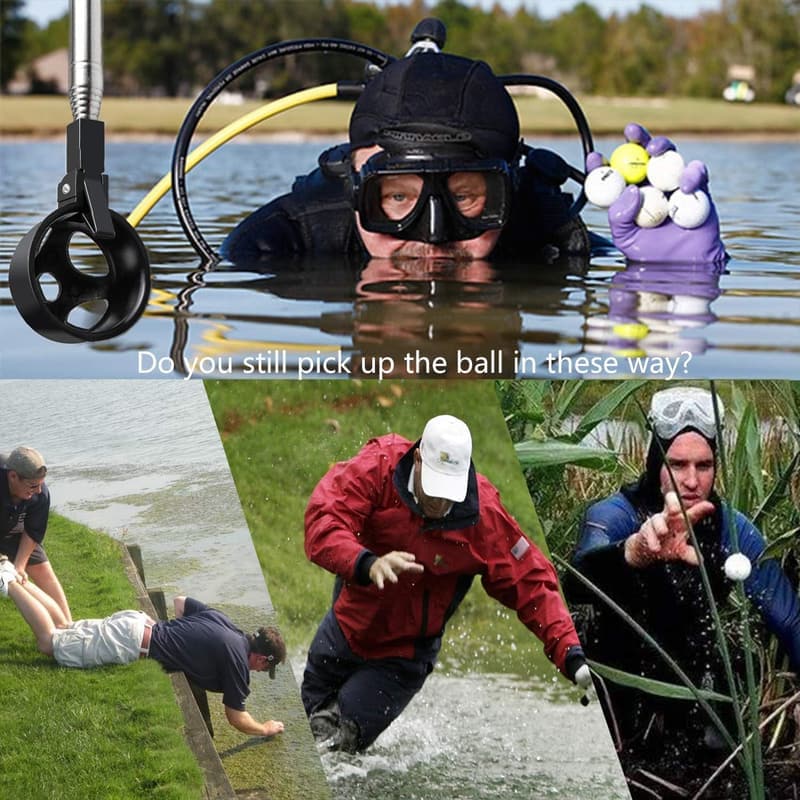 Edelstahl Golfball Retriever 9ft – Teleskopischer Golfzubehör für Golfer