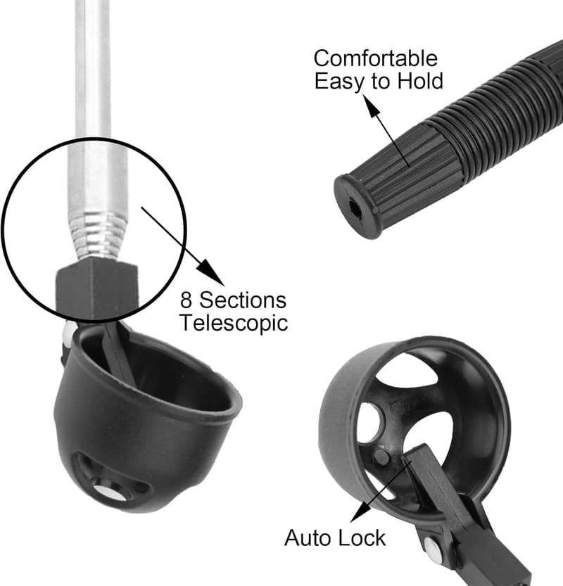 Edelstahl Golfball-Retriever mit Teleskop-Funktion für Golfer