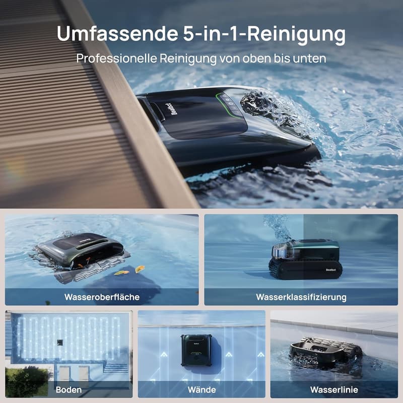 Beatbot AquaSense 2 Pro kabelloser Poolsauger für Boden und Wände