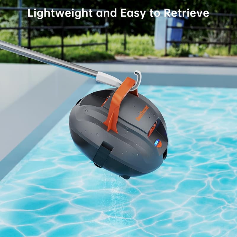 Kabelloser Poolroboter für effiziente Reinigung bis 80 m²