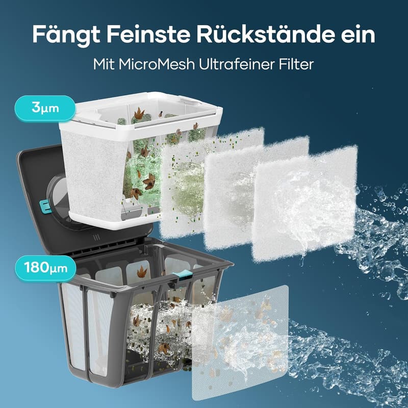 AIPER Scuba S1 Poolroboter mit 3μm Filter und APP-Steuerung