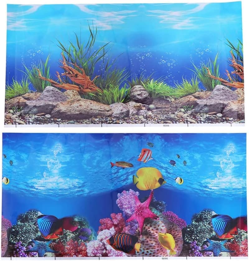 Lebensechtes 3D Unterwasser-Wandbild für Aquarien