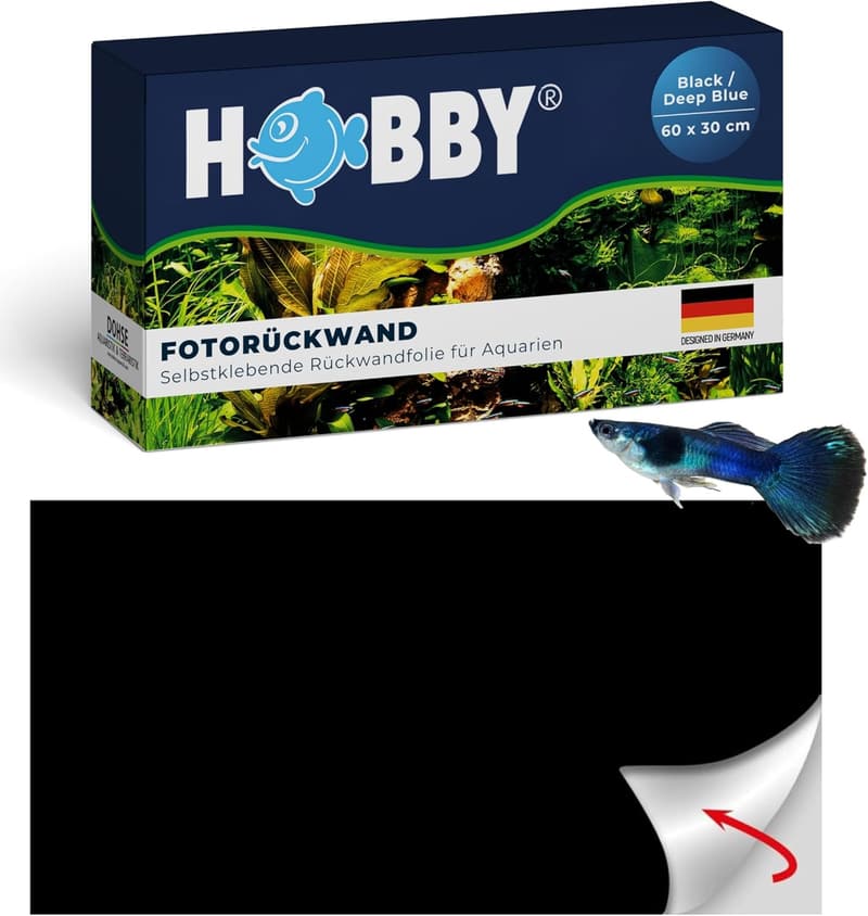 Selbstklebende Fotorückwand für Aquarien 60 cm x 30 cm – Schmutz- und wasserabweisend