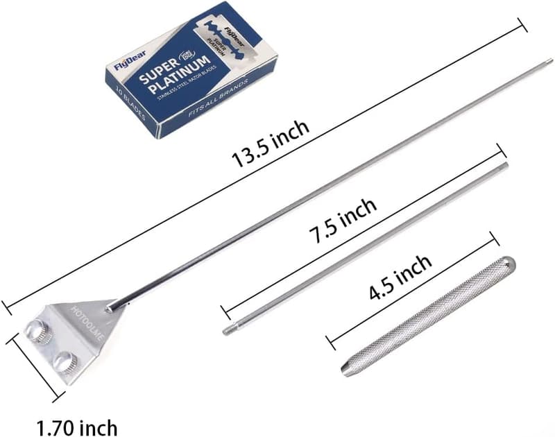 Edelstahl Aquariumschaber 65 cm für die Glasreinigung