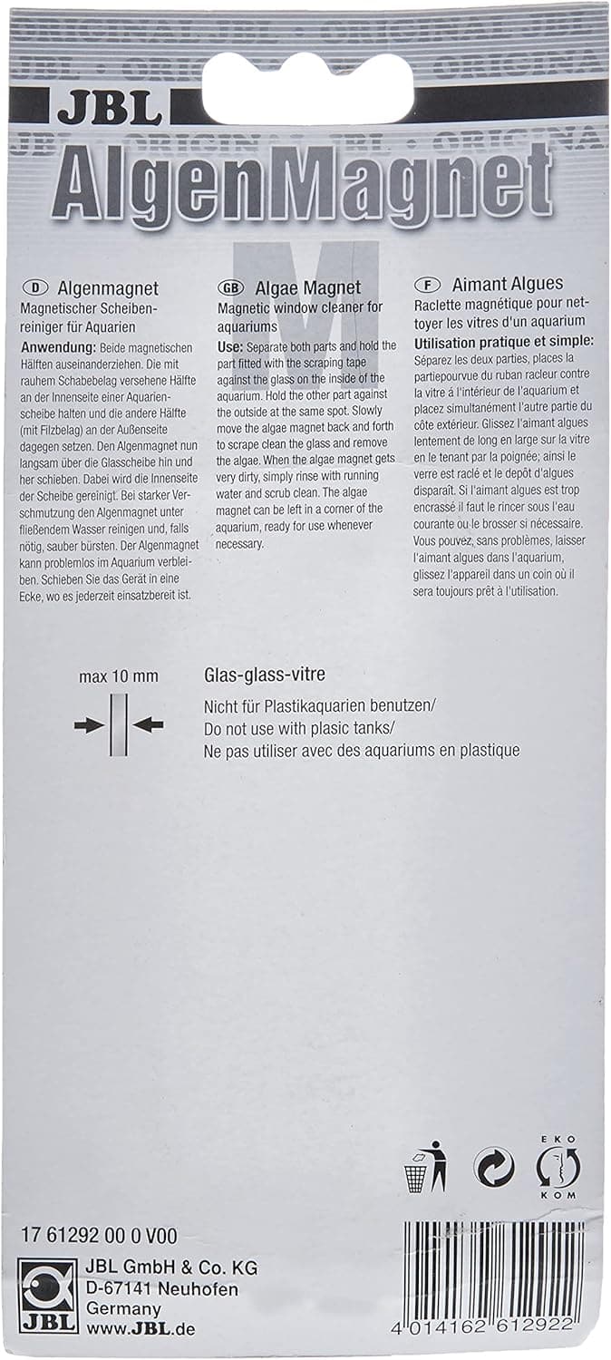 JBL Algenmagnet für Aquarienscheiben, Reinigungsmagnet 61292
