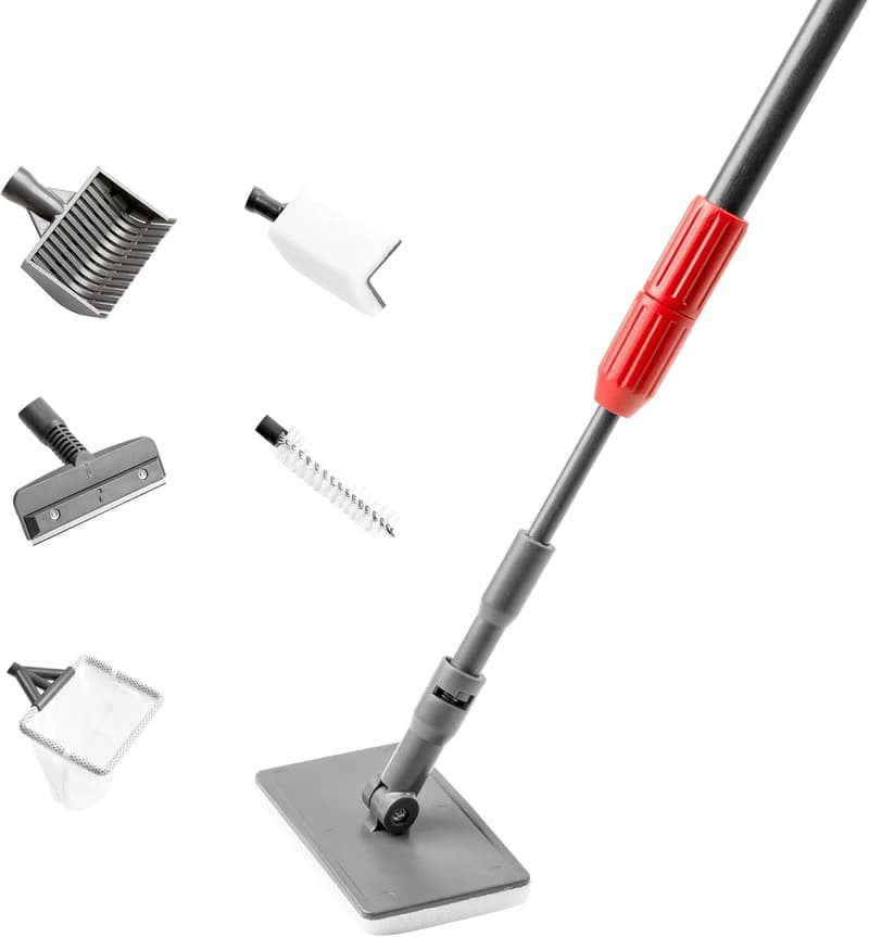 Aquarium Reinigungsset 6-in-1 mit Scheibenreiniger und Algenschaber