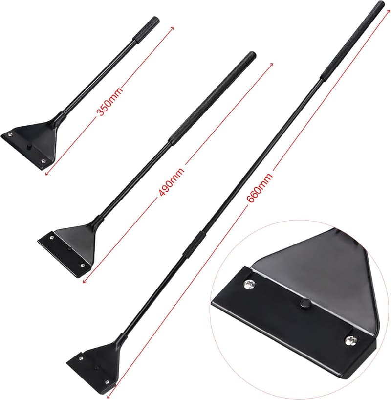 KEESIN 66cm Algenreiniger für Aquarien mit 10 Edelstahl-Klingen