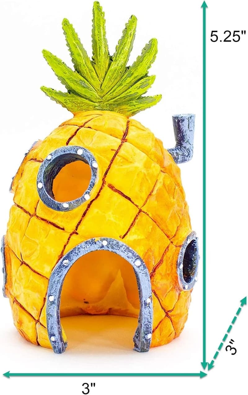 SpongeBob Ananas Haus Dekoration, 16,5 cm für Aquarien