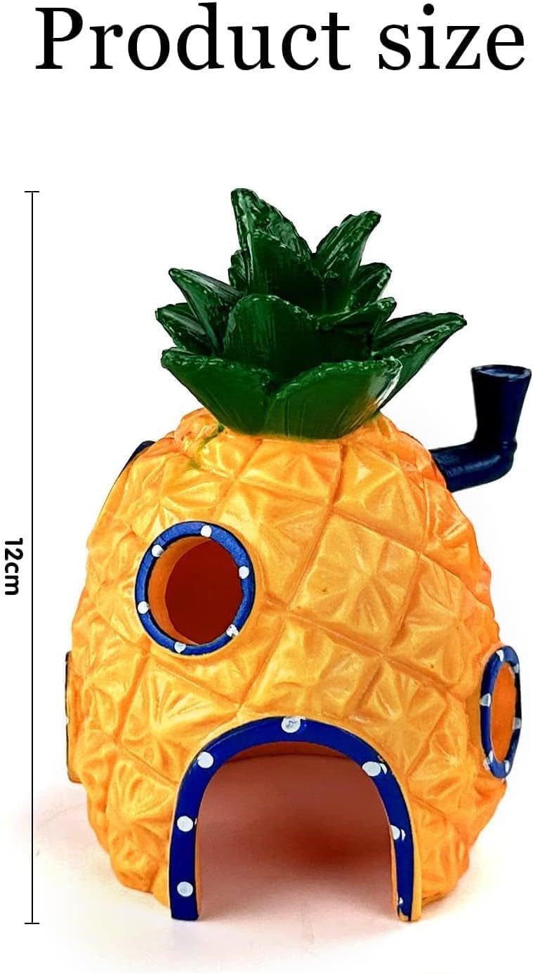 Ananas-Haus Ornament aus Harz für Aquarien-Dekoration
