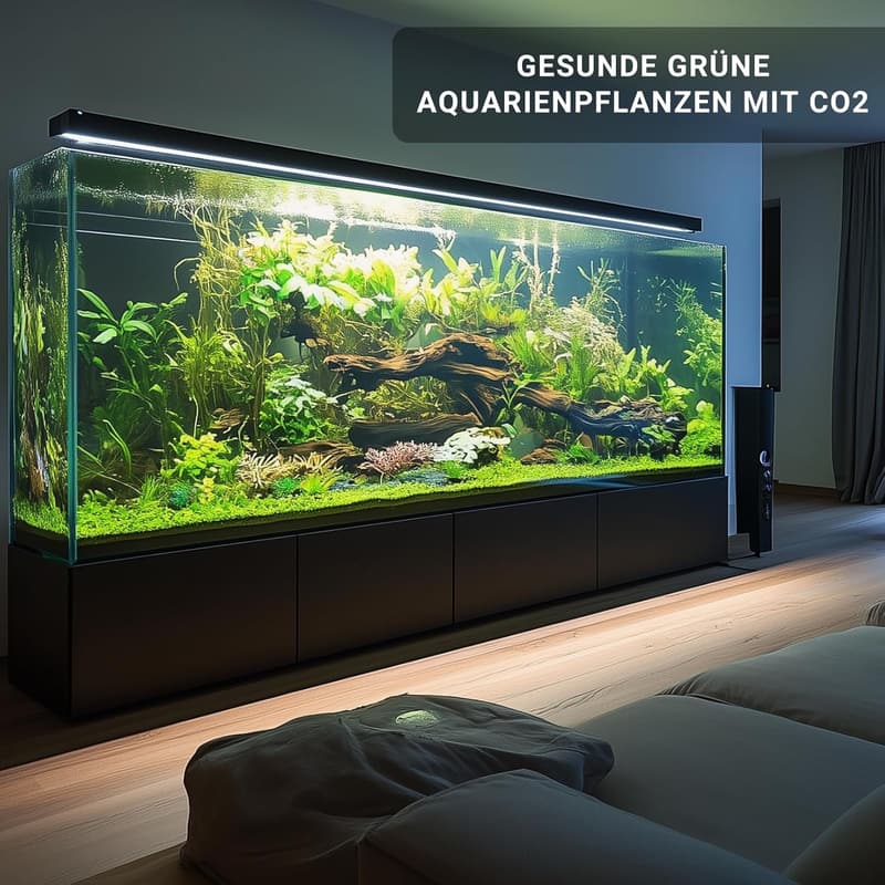 CO2-Anlage für Aquarien bis 1000L – Komplettset mit Edelstahl-Diffusor und 425g Zylinder