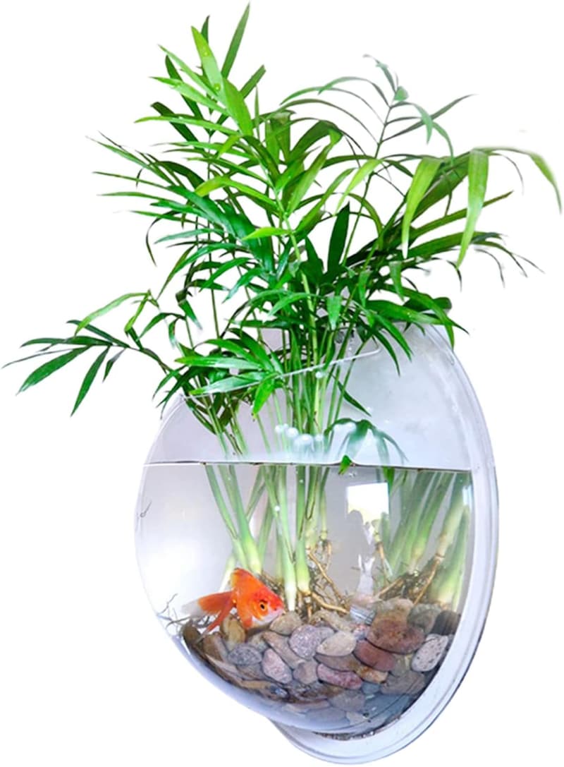 Aquarium-Wandbehang aus transparentem Acryl für Hydrokultur und Pflanzen