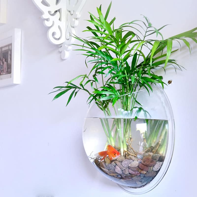 Aquarium-Wandbehang aus transparentem Acryl für Hydrokultur und Pflanzen