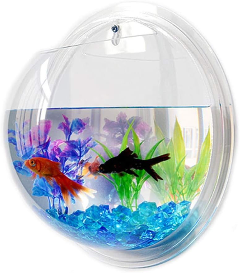 Wandmontierte Acryl-Fischschale für Wasserpflanzen (17,8 cm)