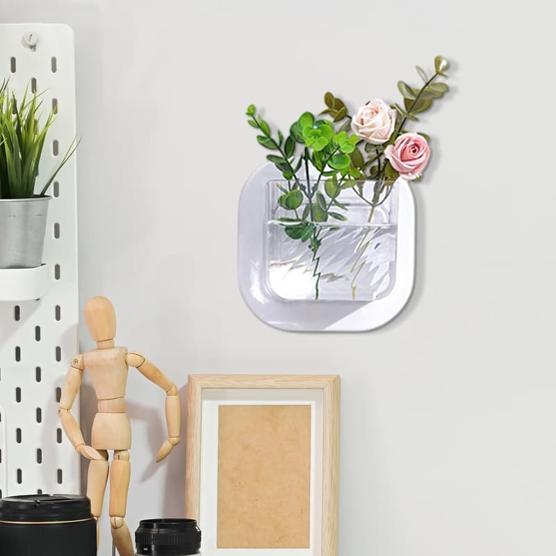 Wandmontierter Blumentopf für Fisch und Pflanzen im Wohnbereich