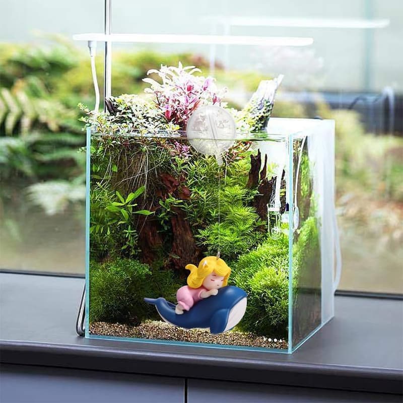 Schwimmende Fischspielgefährten - 4 Stück Aquarium Dekoration