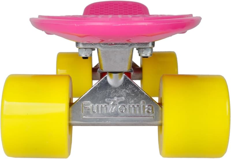 Mini-Cruiser Skateboard mit LED-Rollen, Aluminium Truck, 57 cm