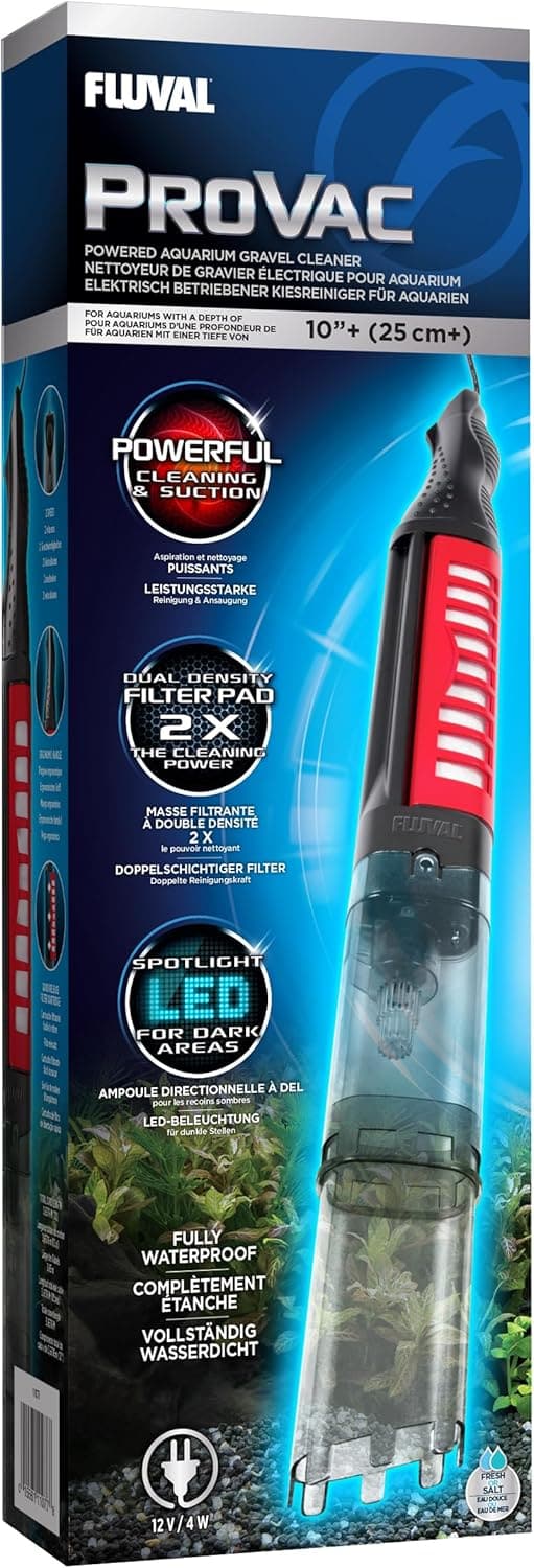 Fluval Pro Vac Elektrischer Bodengrundreiniger für große Aquarien