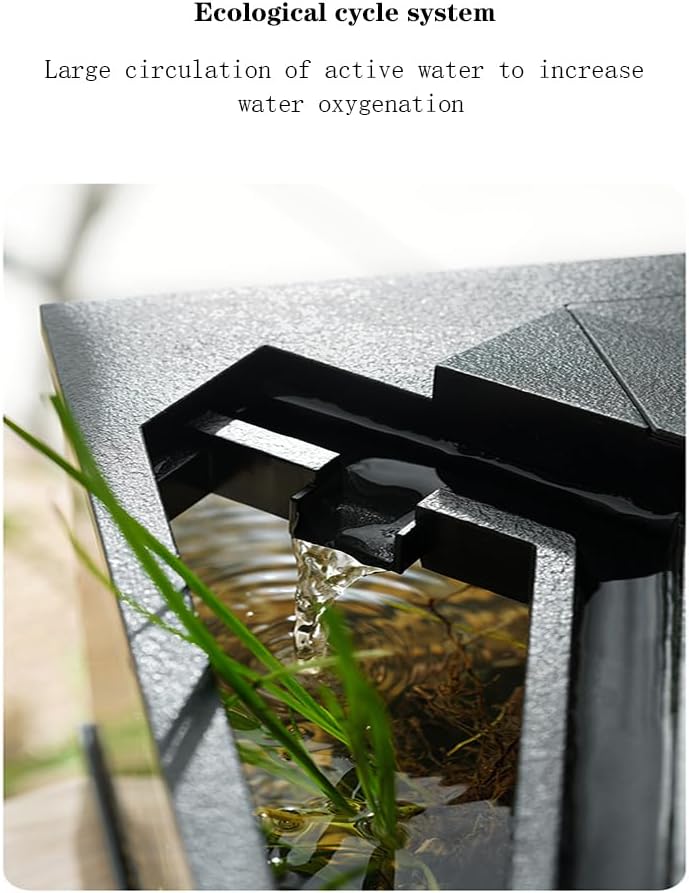 Aquarium Komplettset mit LED-Beleuchtung und Filtersystem 38x14,5x18 cm