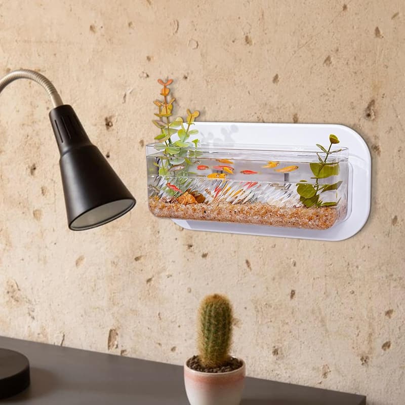 Wandmontierter Blumentopf – Dekoratives Fischglas für Schlafzimmer und Küche