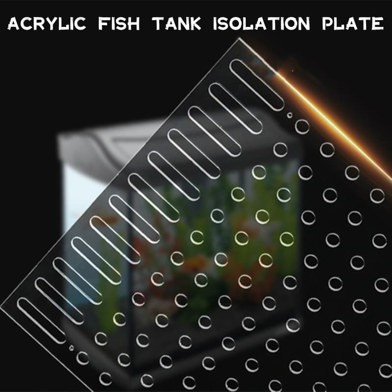 Aquarium Trennwand aus Acryl – Transparente Isolation für Fischbecken (40x30cm)