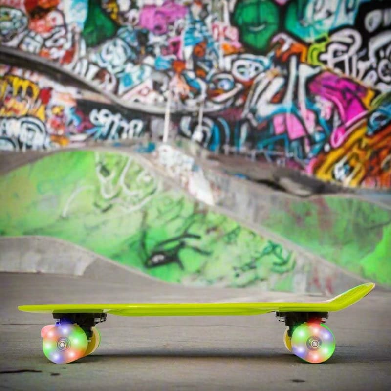 Beleuchtetes Skateboard 56,9 cm für Kinder und Jugendliche
