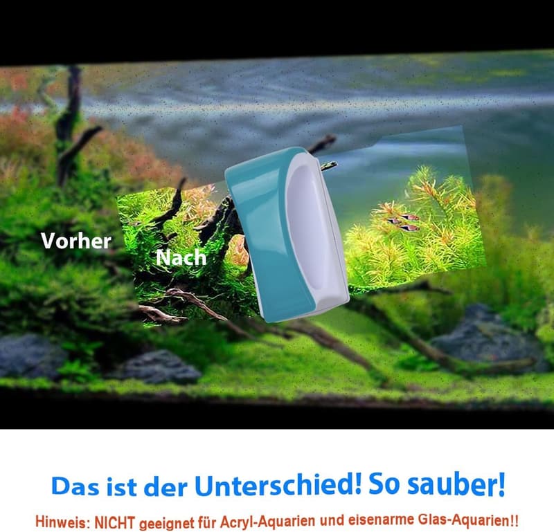 Aquarium Glasreiniger Magnet für Fisch-Tanks, schwimmend, stark