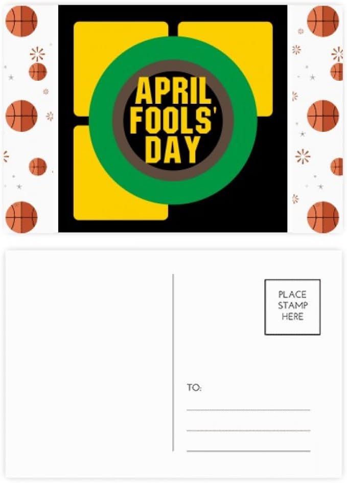 Art Deco Basketball Postkarten-Set – 20 Dankeskarten