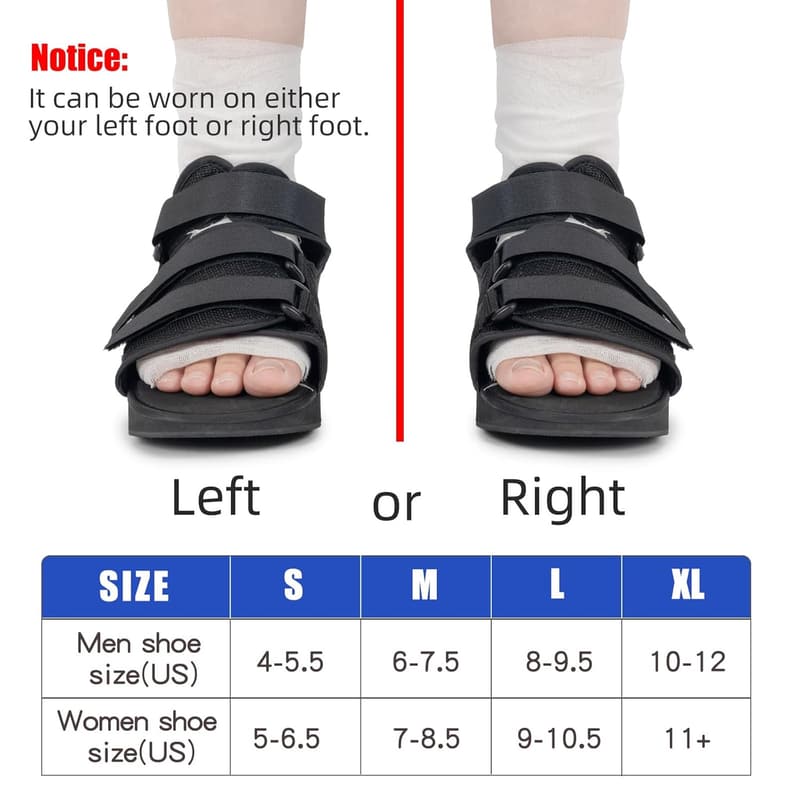 Orthopädische Post-Op-Schuhe für gebrochene Zehen, leicht, unisex