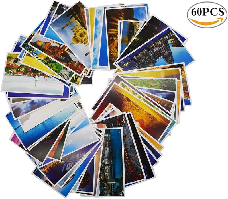 Postkartenset mit 60 Landschaftsmotiven für Hochzeiten und Einladungen