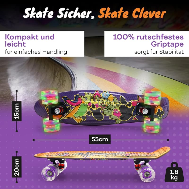 UpTone360 Skateboard für jeden Stil und jedes Alter – Qualität und Spaß!