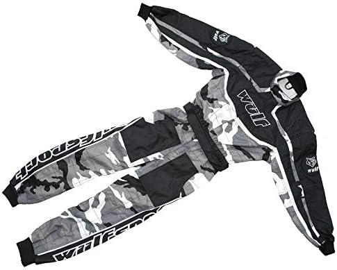 Wulfsport Motorradanzug für Jugendliche, Camouflage, Grau