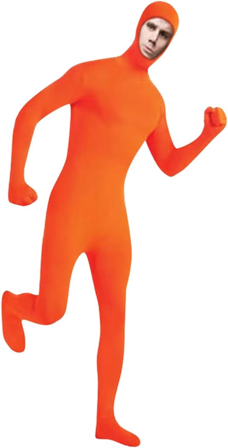 Unisex Ganzkörperanzug in Orange für Halloween und Karneval