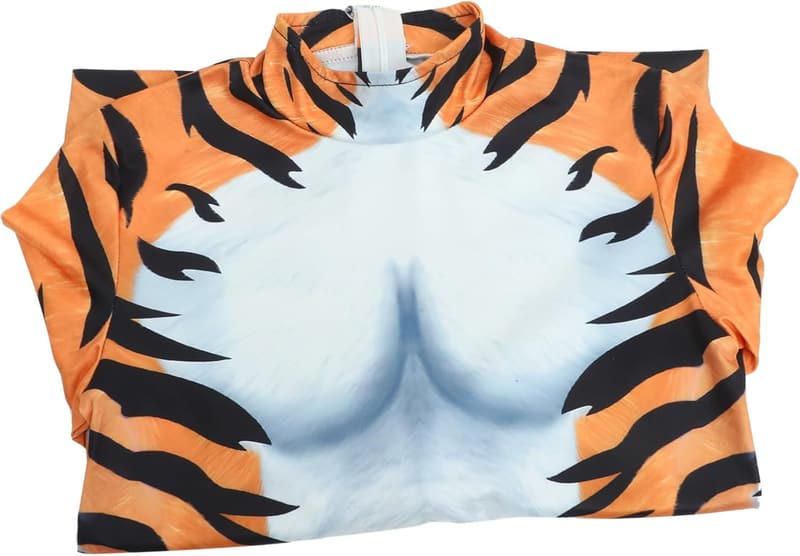 Halloween Cosplay Bodysuit für Damen – Orangefarbener Ganzkörperanzug