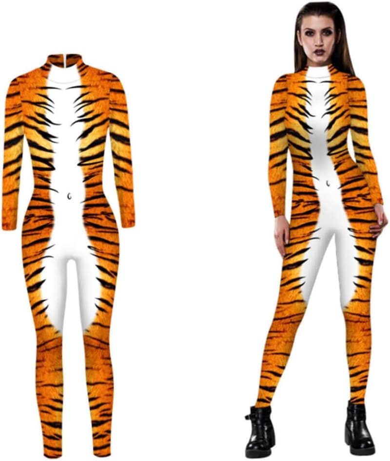 Halloween Overall für Erwachsene - Kostüm für Damen in Orange